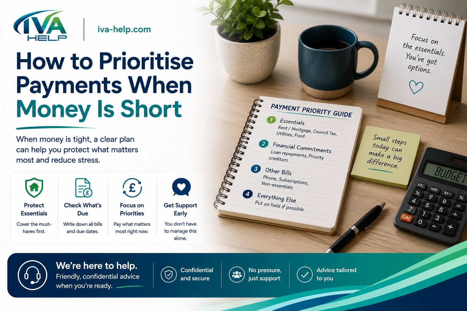 IVA Help article image about How to Prioritise Payments When Money Is Short