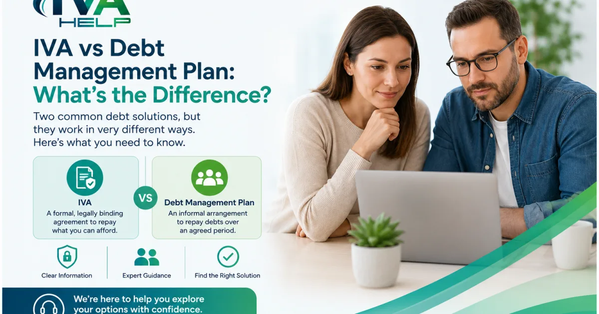 IVA Help article image about IVA vs Debt Management Plan: What's the Difference?
